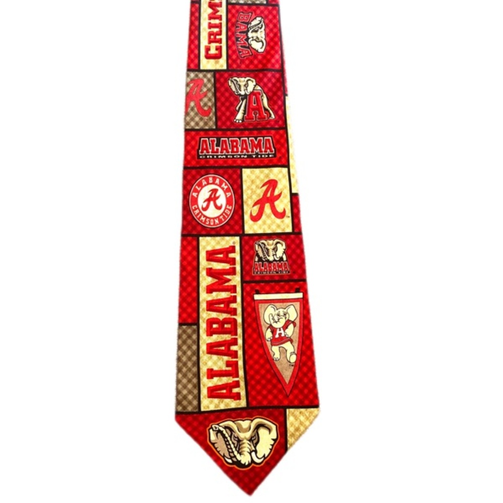 University of Alabama Academia 100% Silk novelty Crimson Tide Men’s Neck Tie